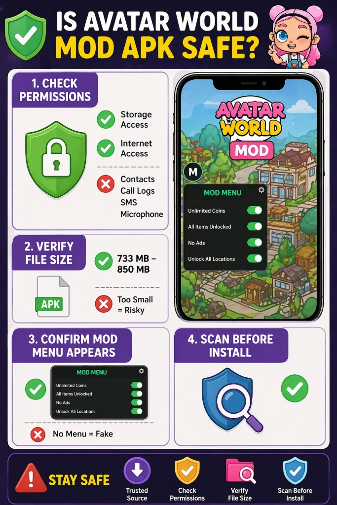 Download Avatar World Mod APK Latest V1.201 Unlocked All 2026 19 Is Avatar World Mod APK Safe to Download?